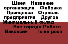 Швея › Название организации ­ Фабрика Принцесса › Отрасль предприятия ­ Другое › Минимальный оклад ­ 20 000 - Все города Работа » Вакансии   . Тыва респ.